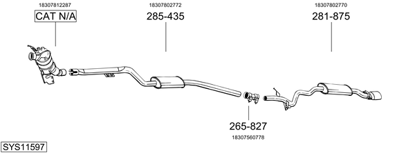 Sistema de gases de escape Bmw 3 Convertible