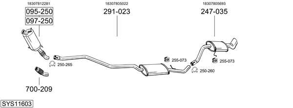 Sistema de gases de escape Bmw 1 Coupe