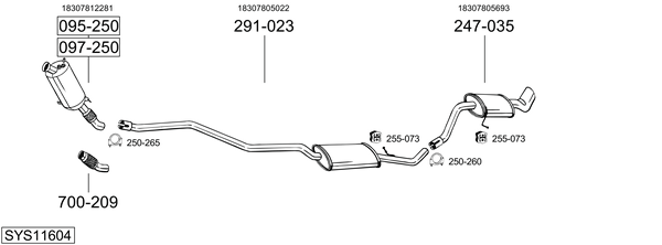 Sistema de gases de escape Bmw 1 Convertible