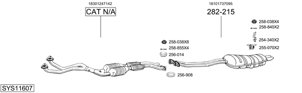 Sistema de gases de escape Bmw 3 Coupe