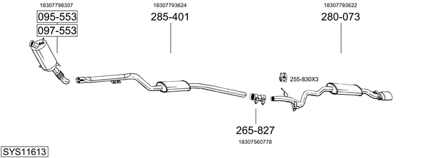 Sistema de gases de escape Bmw 3 Touring