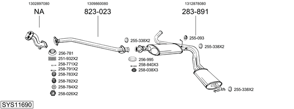 Sistema de gases de escape Fiat DUCATO Van