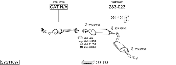Sistema de gases de escape Fiat DUCATO Van