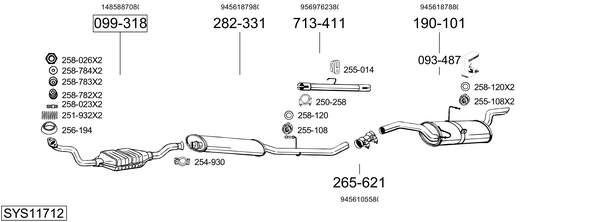 Sistema de gases de escape Fiat SCUDO Van