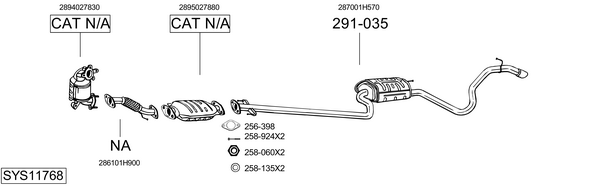 Sistema de gases de escape Kia CEE'D SW