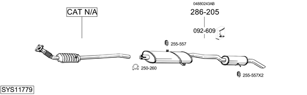 Sistema de gases de escape Chrysler VOYAGER IV