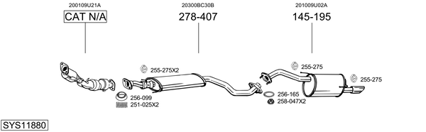 Sistema de gases de escape Nissan MICRA C+C III