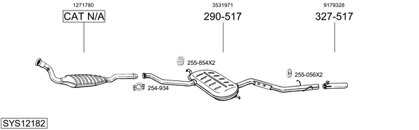Sistema de gases de escape Volvo S70