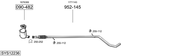Sistema de gases de escape Ford KA