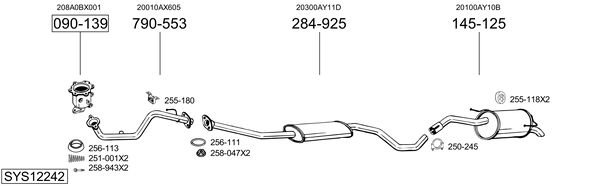 Sistema de gases de escape Nissan MICRA III