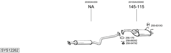 Sistema de gases de escape Nissan PRIMERA Hatchback