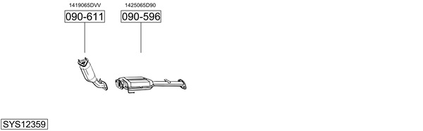 Sistema de gases de escape Suzuki GRAND VITARA I