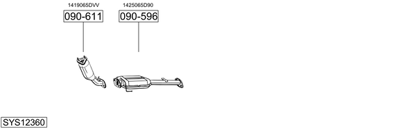 Sistema de gases de escape Suzuki GRAND VITARA I