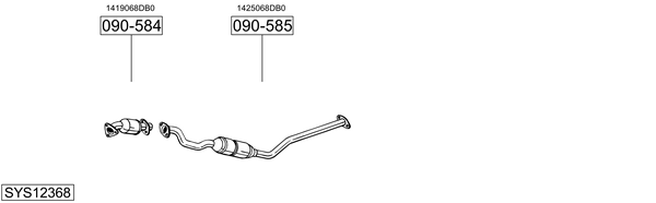 Sistema de gases de escape Suzuki GRAND VITARA I
