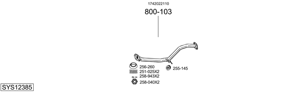 Sistema de gases de escape Toyota AURIS