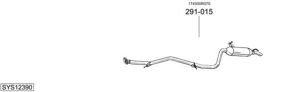 Sistema de gases de escape Toyota AVENSIS Saloon