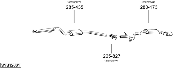 Sistema de gases de escape Bmw 3