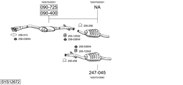 Sistema de gases de escape Bmw 3 Coupe