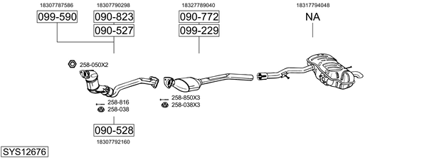 Sistema de gases de escape Bmw 3 Compact