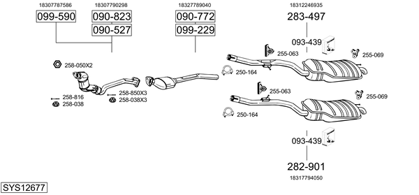 Sistema de gases de escape Bmw 3 Coupe