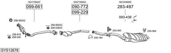 Sistema de gases de escape Bmw 3