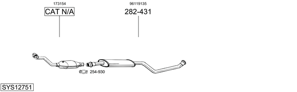 Sistema de gases de escape Citroën XM Break