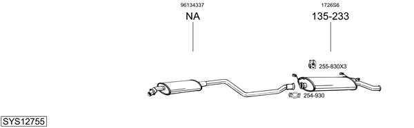 Sistema de gases de escape Citroën XSARA