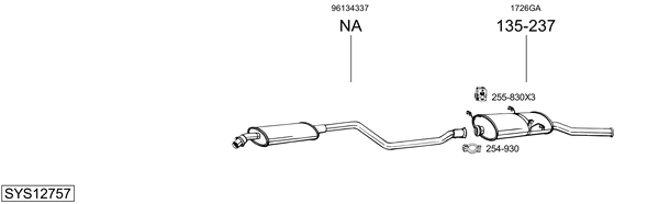 Sistema de gases de escape Citroën XSARA Break
