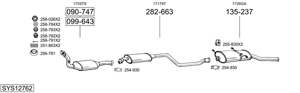 Sistema de gases de escape Citroën XSARA Break