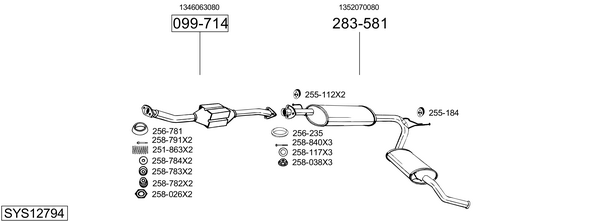 Sistema de gases de escape Fiat DUCATO Platform/Chassis