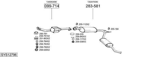 Sistema de gases de escape Fiat DUCATO Platform/Chassis