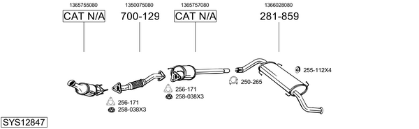 Sistema de gases de escape Fiat DUCATO Platform/Chassis
