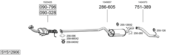 Sistema de gases de escape Ford C-MAX