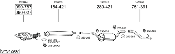 Sistema de gases de escape Ford C-MAX
