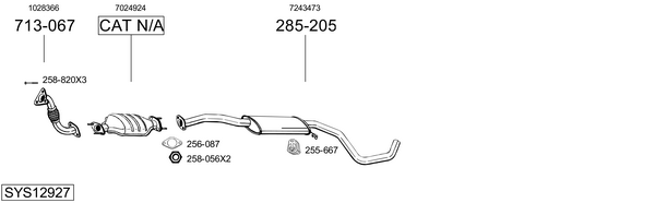 Sistema de gases de escape Ford ESCORT CLASSIC Turnier