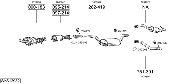 Sistema de gases de escape Ford FOCUS C-MAX