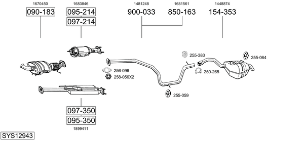 Sistema de gases de escape Ford GALAXY MK II VAN