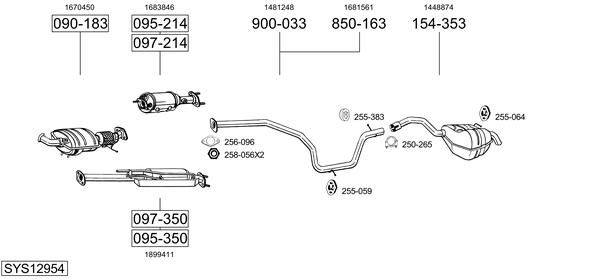 Sistema de gases de escape Ford MONDEO IV
