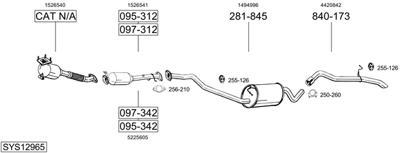 Sistema de gases de escape Ford TOURNEO CONNECT