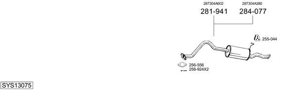 Sistema de gases de escape Hyundai H-1 / STAREX Bus