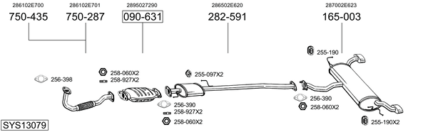 Sistema de gases de escape Hyundai TUCSON