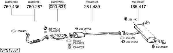 Sistema de gases de escape Hyundai TUCSON