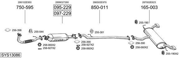 Sistema de gases de escape Hyundai TUCSON