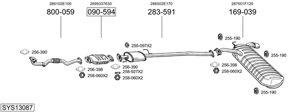 Sistema de gases de escape Hyundai TUCSON