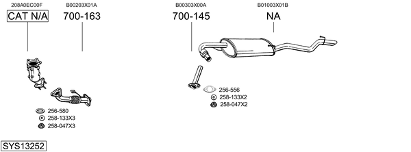 Sistema de gases de escape Nissan NP300 PICKUP
