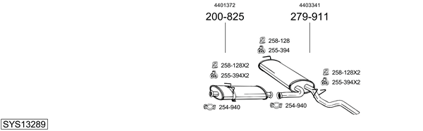 Sistema de gases de escape Opel MOVANO A Van