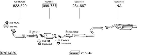 Sistema de gases de escape Rover 400 II