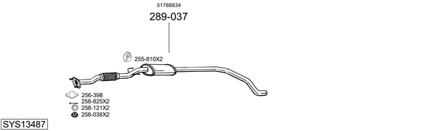 Sistema de gases de escape Alfa Romeo MITO