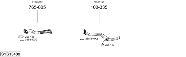 Sistema de gases de escape Alfa Romeo 156