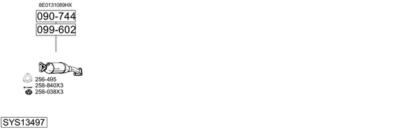 Sistema de gases de escape Audi A4 B6 Avant